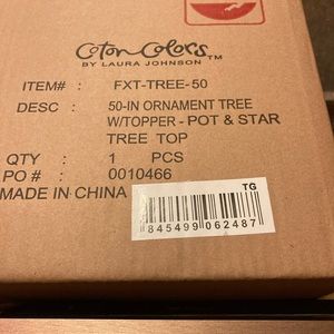 Coton colors wooden Christmas tree